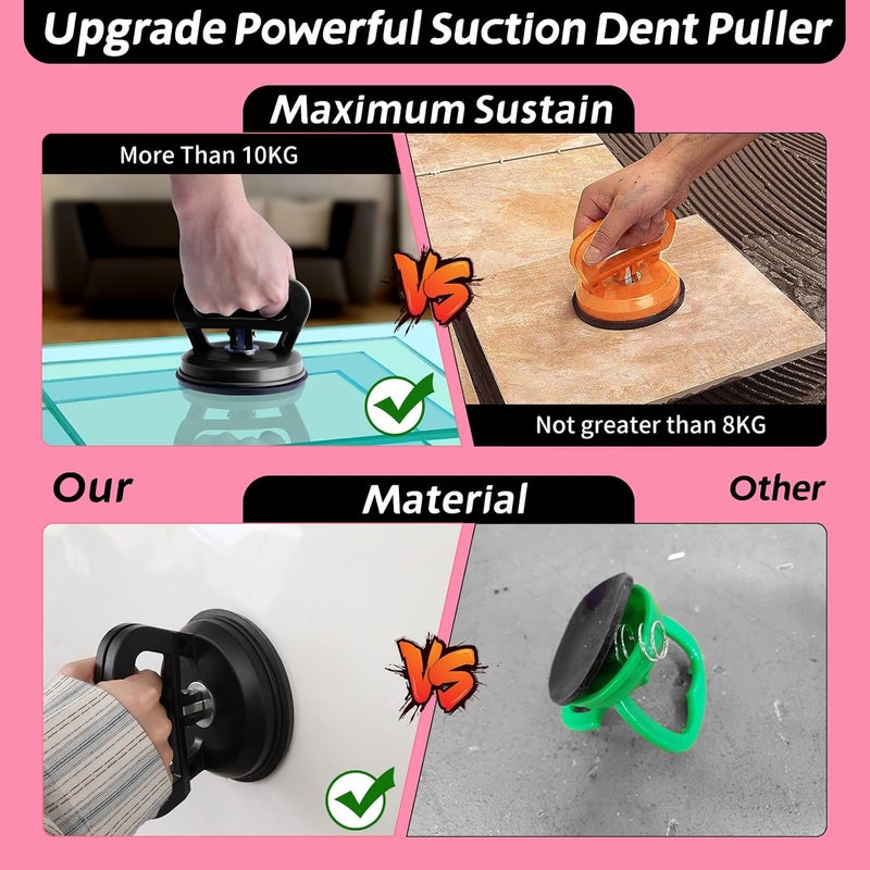 VEXTRO Car Dent Puller, 8 Packs Dent Remover Tool for Car Dent Repair, Versatile Suction Cups Puller with Strong Suction & Effortless Handle for Auto Body, Glass, Fridge, Tile Lifting & Objects Moving - Image 3